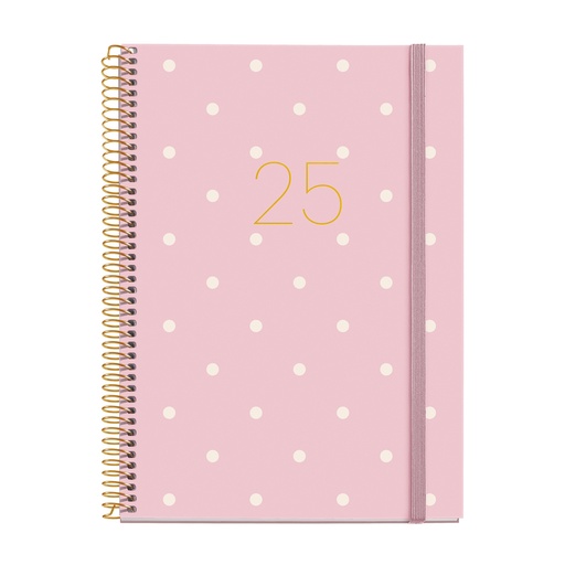 [MR34474] AGENDA MR34474 ESPIRAL PLUS S/V-CAT POLKA DOTS 25