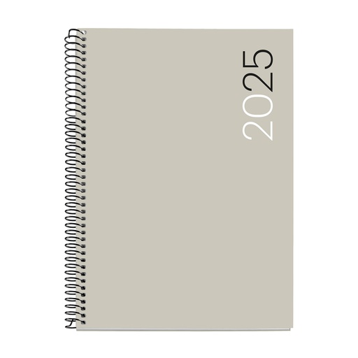 [MR34481] AGENDA MR34481 ESPIRALPLUS S/VV-CAT CITY GRIS 25
