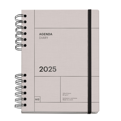 [MR34495] AGENDA MR34495 PLUS W-O S/V-CAT GRIS BASICS 25