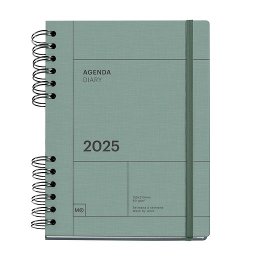 [MR34496] AGENDA MR34496  PLUS W-O S/V-CAT VERDE BASICS 25
