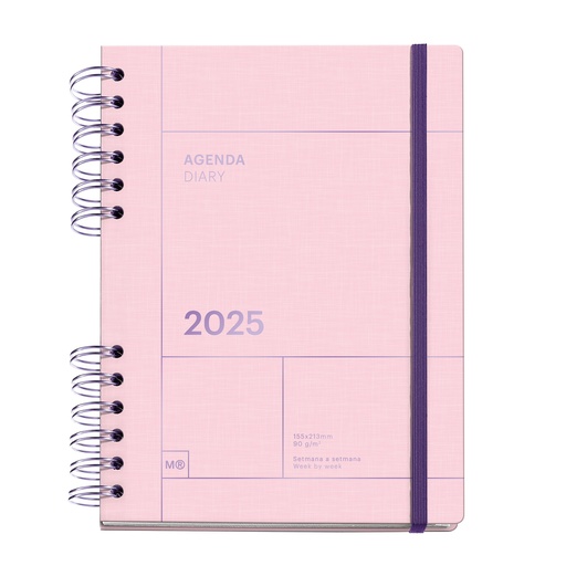 [MR34497] AGENDA MR34497 PLUS W-O S/V-CAT ROSA BASICS 25