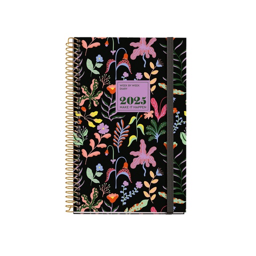 [MR38828] AGENDA MR38828 ESPIRAL ACTIVA S/V-CAT FANTASY GARDEN25