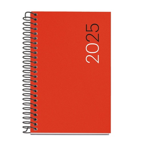 [MR39437] AGENDA MR39437 ESPIRAL CADDY D/P-CAT PP CITY ROJO 25
