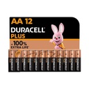 PILAS DURACELL DRPLR6B12 PLUS POWER LR06 ALCALINAS AA 1.5V BLISTER 12