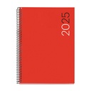 AGENDA MR34457 ESPIRALPLUS S/VV-CAT PP CITY ROJO 25 