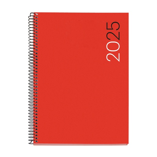 [MR34454] AGENDA MR34454 ESPIRALPLUS D/P-CAT PP CITY ROJO 25