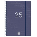 AGENDA FINOCAM 741511025 ESPIRAL YEAR E40 SVH 2025 AZUL CAT+