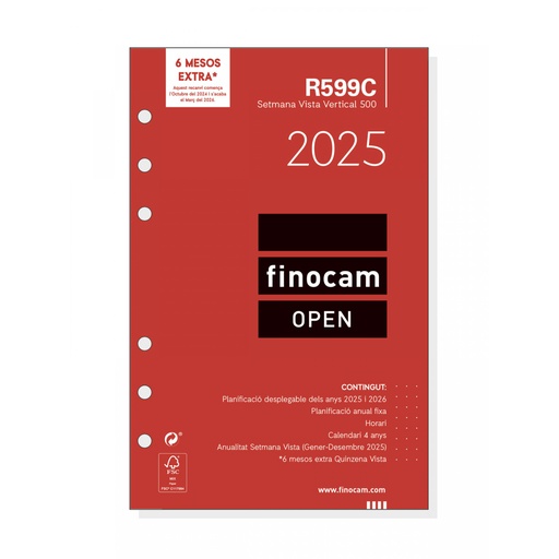 [711800025] RECAMBIO FINOCAM 711800025 OPEN R599C REC.ANUAL.500 SVV 2025 CAT+