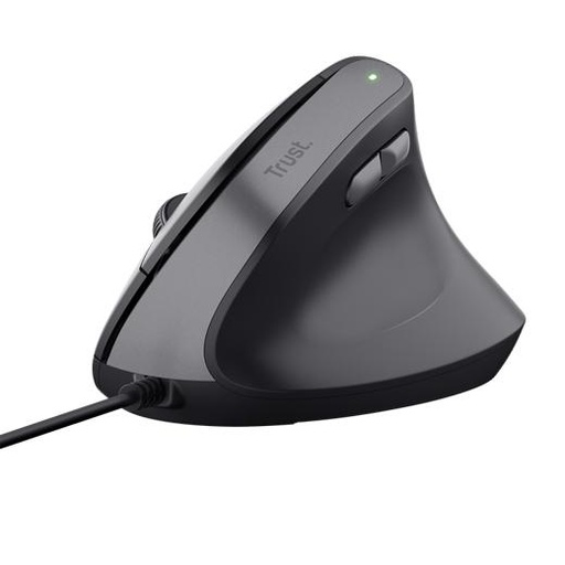 [25144] RATÓN TRUST 25144 ERGONÓMICO VERTICAL BAYO II CON CABLE 800/2400DPI NEGRO