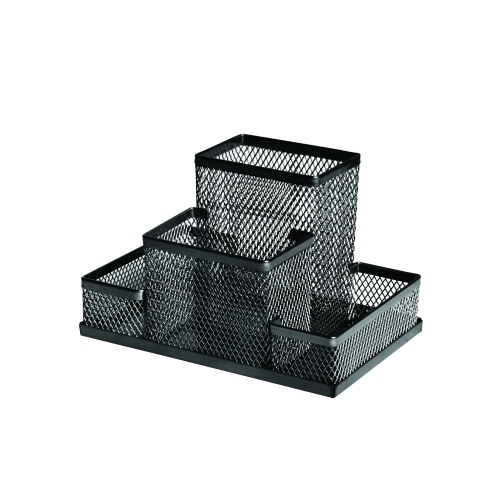 [91310] ORGANIZADOR 91310 SOBREMESA FOROFIS RECTANGULAR METALICO MALLA NEGRO
