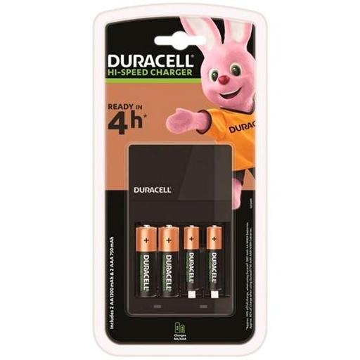 [DRBCEF14] CARGADOR DURACELL DRBCEF14 PILAS AAA/AA (4 PILAS RECARGABLES 2 AA + 2AAA INCLUIDAS)