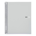 CUADERNO MR42238 NB8 A4 200 P. CUADRICULA PP GRIS