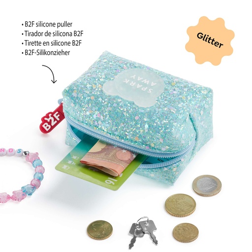 [MR19386] MONEDERO MR19386 PURPURINA BACK2FUN COLORES