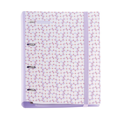 [MR15117] CARPEBLOC MR15117 POLYFOAM CON RECAMBIO A4 4 ANILLAS FLOWER