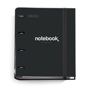 CARPEBLOC MR14899 CON RECAMBIO A4 4 ANILLAS EMOTIONS NEGRO