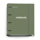 CARPEBLOC MR15099 CON RECAMBIO A4 4 ANILLAS EMOTIONS KAKI