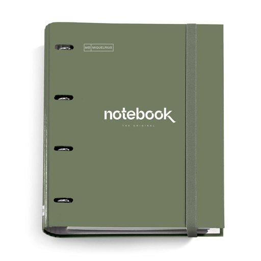 [MR15099] CARPEBLOC MR15099 CON RECAMBIO A4 4 ANILLAS EMOTIONS KAKI