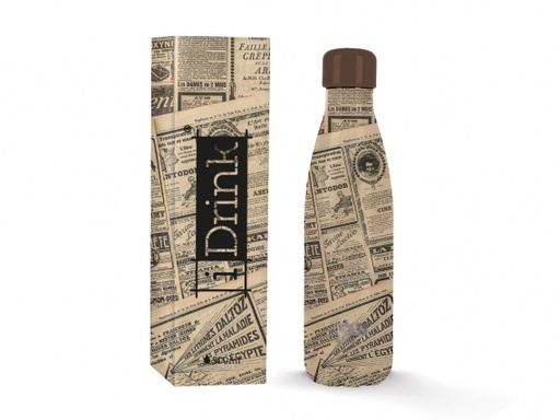 [ID0451] BOTELLA iDrink ID0451 TERMICA 500 ML NEWSPAPER