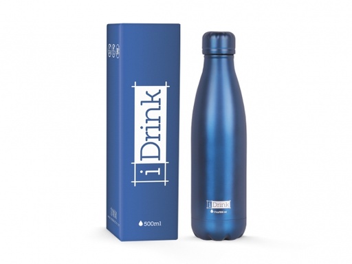 [ID0021] BOTELLA iDrink ID0021 TERMICA 500 ML METALIZADO AZUL