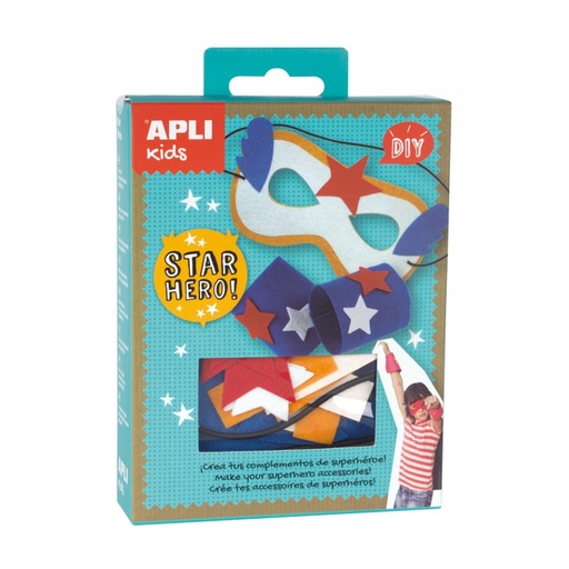 [14717] CAJA APLI 14717 MINI KIT MÁSCARA SUPERHEROE AMA-BL   