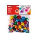 POM POM APLI 13062 COLORES SURT. FLUOR. 78UN