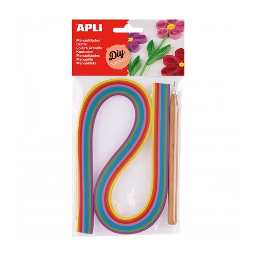 [14792] PAPEL APLI 14792 QUILLING TONOS SURTIDOS+HERRAMIENTA