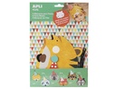 MASCARAS APLI 14489 ANIMALES INVITACION CUMPLEAÑOS CARTON 6UN 