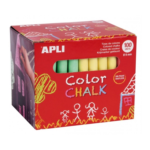 [14575] TIZA APLI 14575 COLORES SURT. REDONDA 100UN