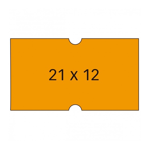 [101566] ETIQUETAS APLI 101566 21x12 NARANJA FLUOR. PERM. PACK 6 R