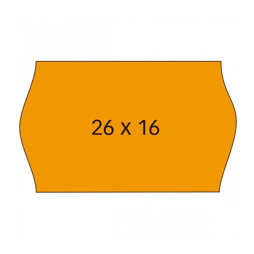 [101719] ETIQUETAS APLI 101719 26x16 NARANJA FLUOR. REMOV. PACK 6 R