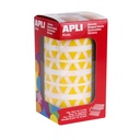 GOMETS APLI 4863 10,5x10,5x10,5MM TRIANG. AMARILLO 6136UN