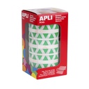 GOMETS APLI 4866 10,5x10,5x10,5MM TRIANG. VERDE 6136UN