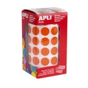 GOMETS APLI 11483 Ø 15MM REDONDOS NARANJA 2832UN