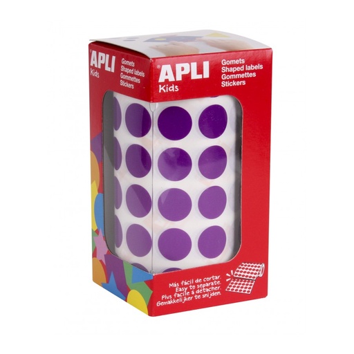 [11485] GOMETS APLI 11485 Ø 15MM REDONDOS LILA 2832UN