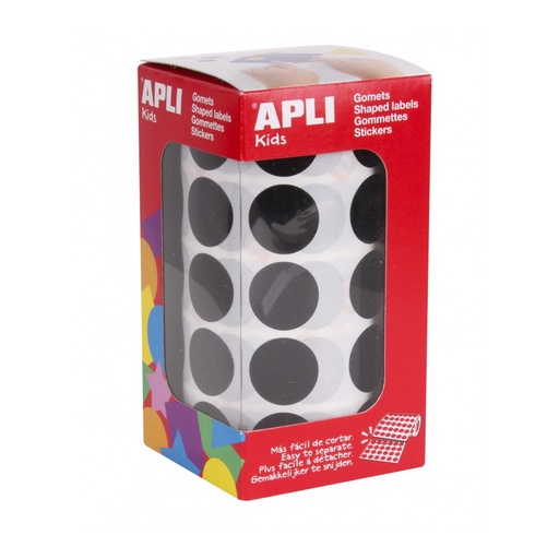 [11492] GOMETS APLI 11492 Ø 20MM REDONDOS NEGRO 1770UN