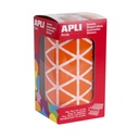 GOMETS APLI 11493 20x20x20MM TRIANG. NARANJA 2832UN