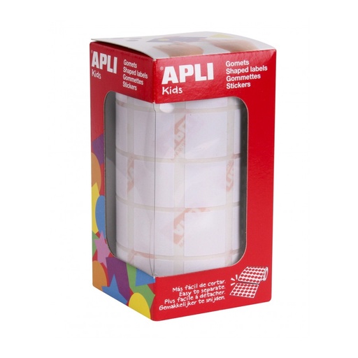 [11907] GOMETS APLI 11907 20x20MM CUADRADO BLANCO 1770UN