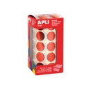 GOMETS APLI 12049 Ø 20MM REDONDOS ROJO METALIZ. 1770UN