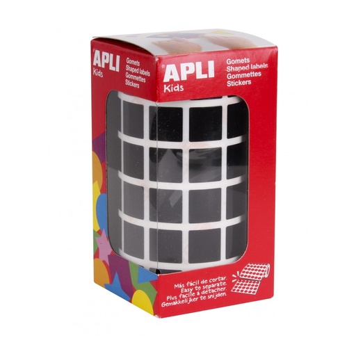 [12480] GOMETS APLI 12480 15x15 CUADRADO NEGRO 2832UN