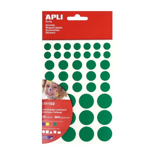 [11102] GOMETS APLI 11102 VARIAS FORMAS COLORES SURT. 968UN