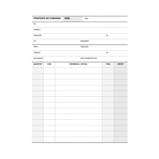 [12714] TALONARIO APLI 12714 PEDIDOS 1/4 NATURAL DUPLICADO A-71 CAT.