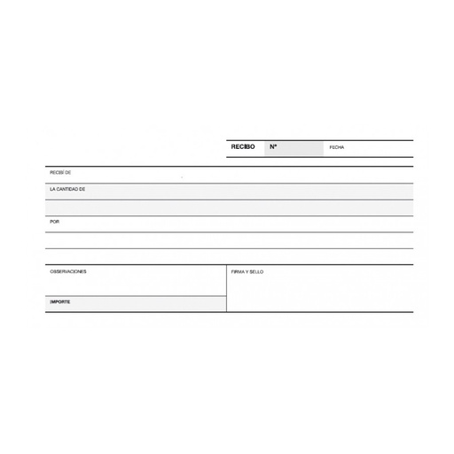 [12717] TALONARIO APLI 12717 RECIBO 3 DE FOLIO 1/3 DUPLICADO A-60 CAST.