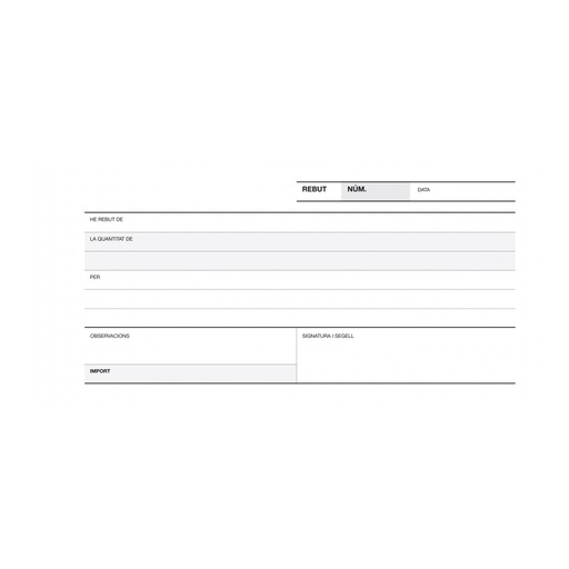 [12945] TALONARIO APLI 12945 RECIBO 3 DE FOLIO 1/3 DUPLICADO A-60 CAT.