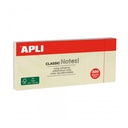 BLOC NOTAS APLI 10977 3X40X50 AMARILLO 100H