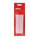 SILICONA APLI 13243 RECAMBIO BARRAS TRANSP. 7,5MM 10UN