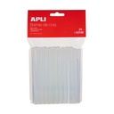 SILICONA APLI 13740 RECAMBIO BARRAS TRANSP. 7,5MM 25UN