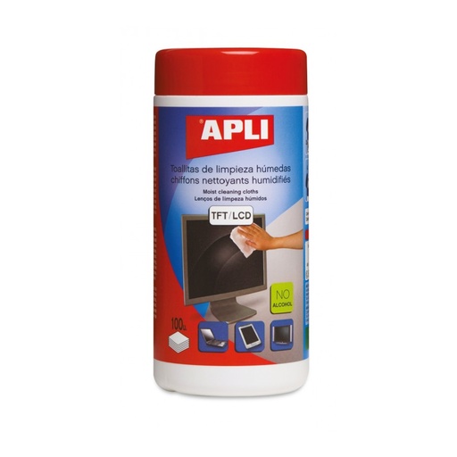 [11302] TOALLITAS APLI 11302 NLIMPIEZA PANTALLA 100U