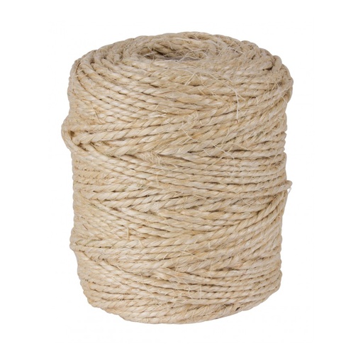 [13127] BOBINA APLI 13127 CUERDA SISAL  400 G. 3 CABOS