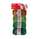 OVILLO DE LANA APLI 14090 VERDES SURTIDOS 50G 4UN