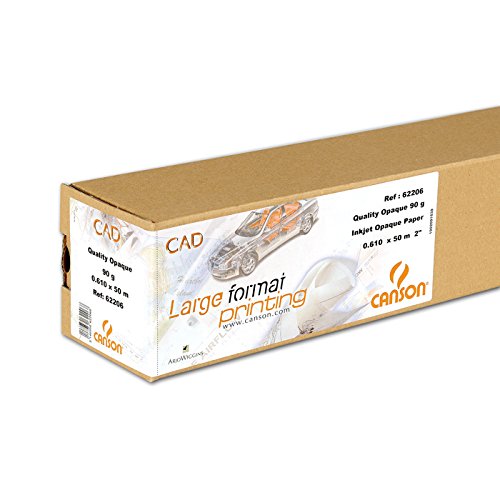 [C200062206] ROLLO CAD CANSON 200062206 ROLLO 61X5000 CANSON QUALITY OPAQUE CALANDR 90G